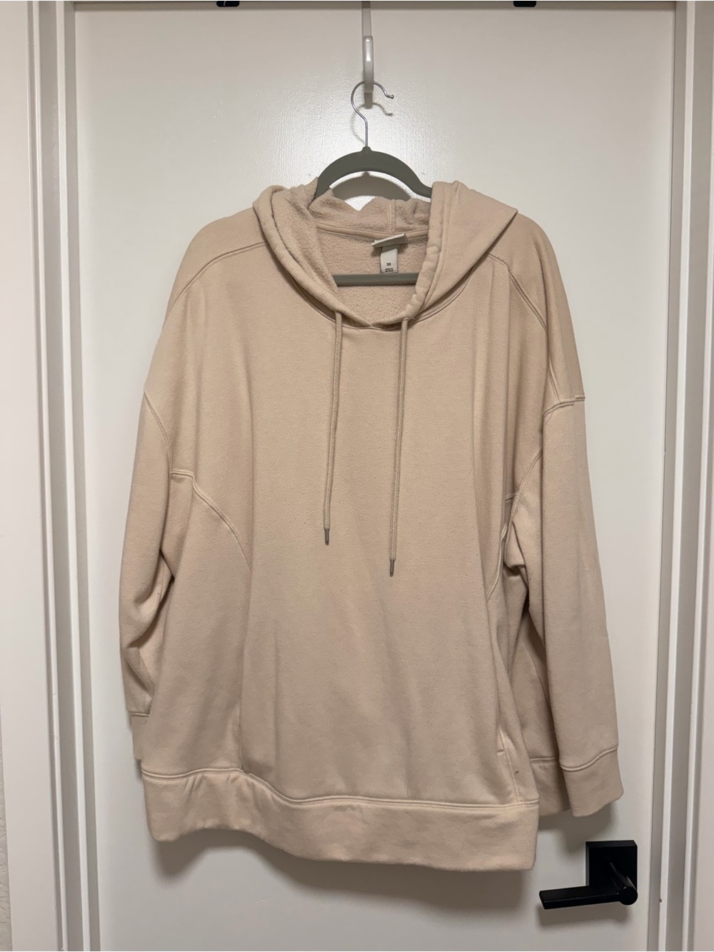 Ava & Viv Beige Cozy Hoodie Sweatshirt